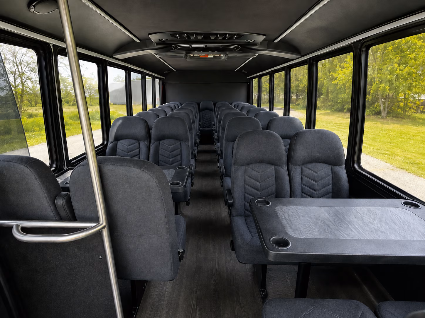 lexington 18 passenger minibus interior