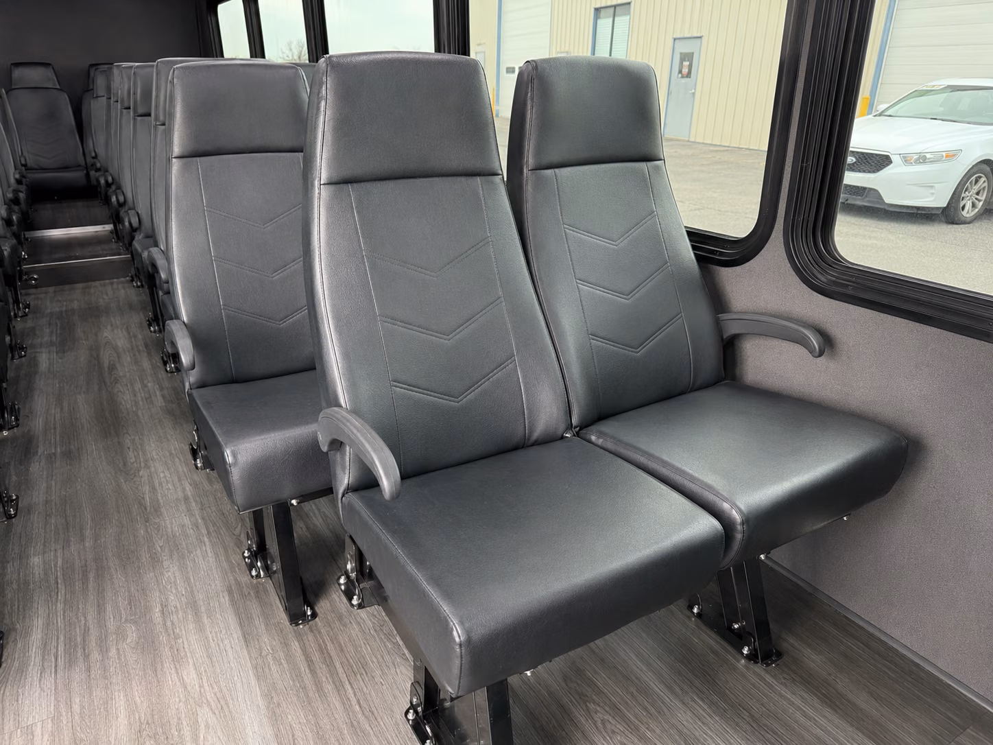 lexington 20 passenger minibus inside