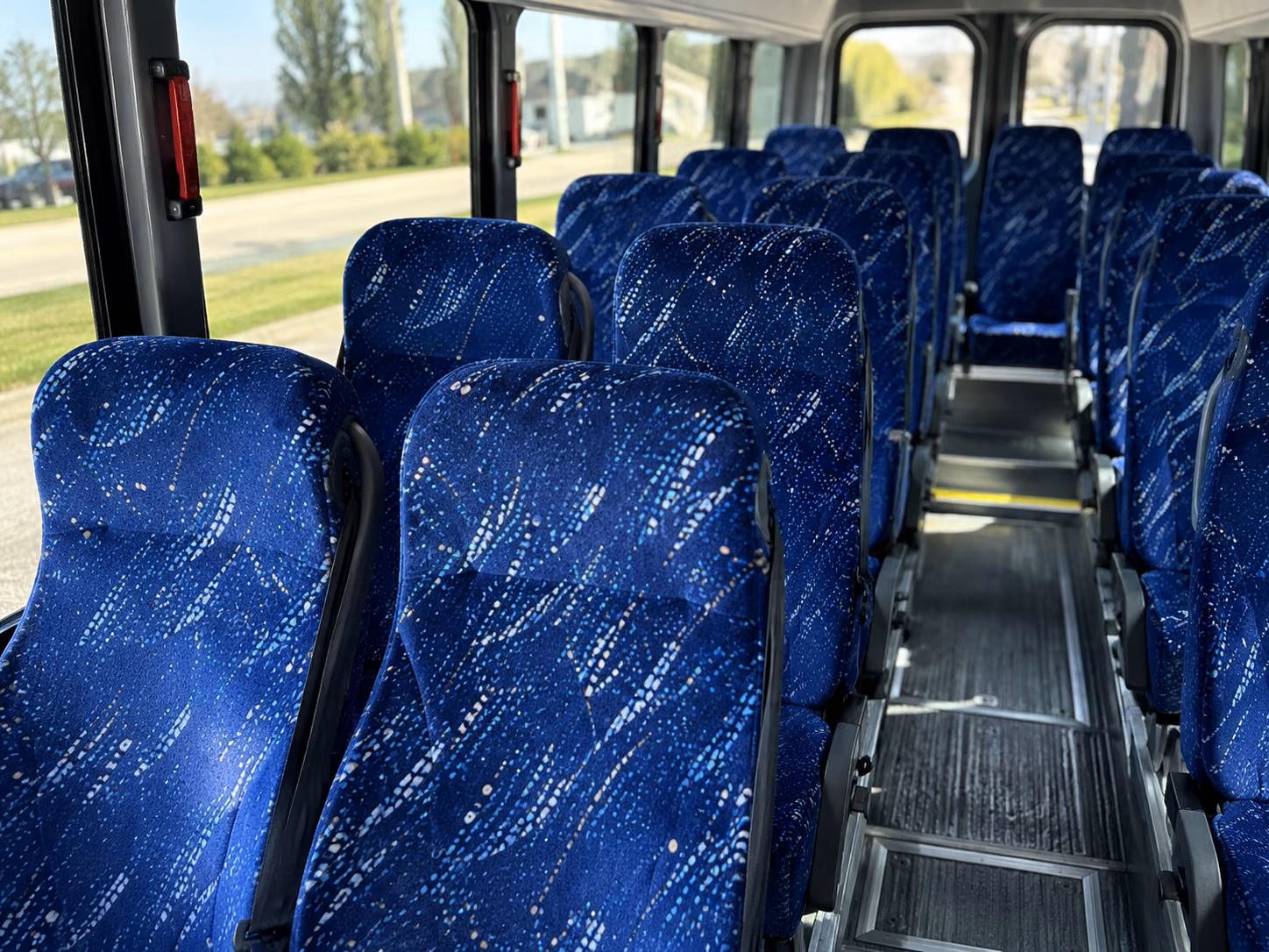 lexington 20 passenger minibus interior