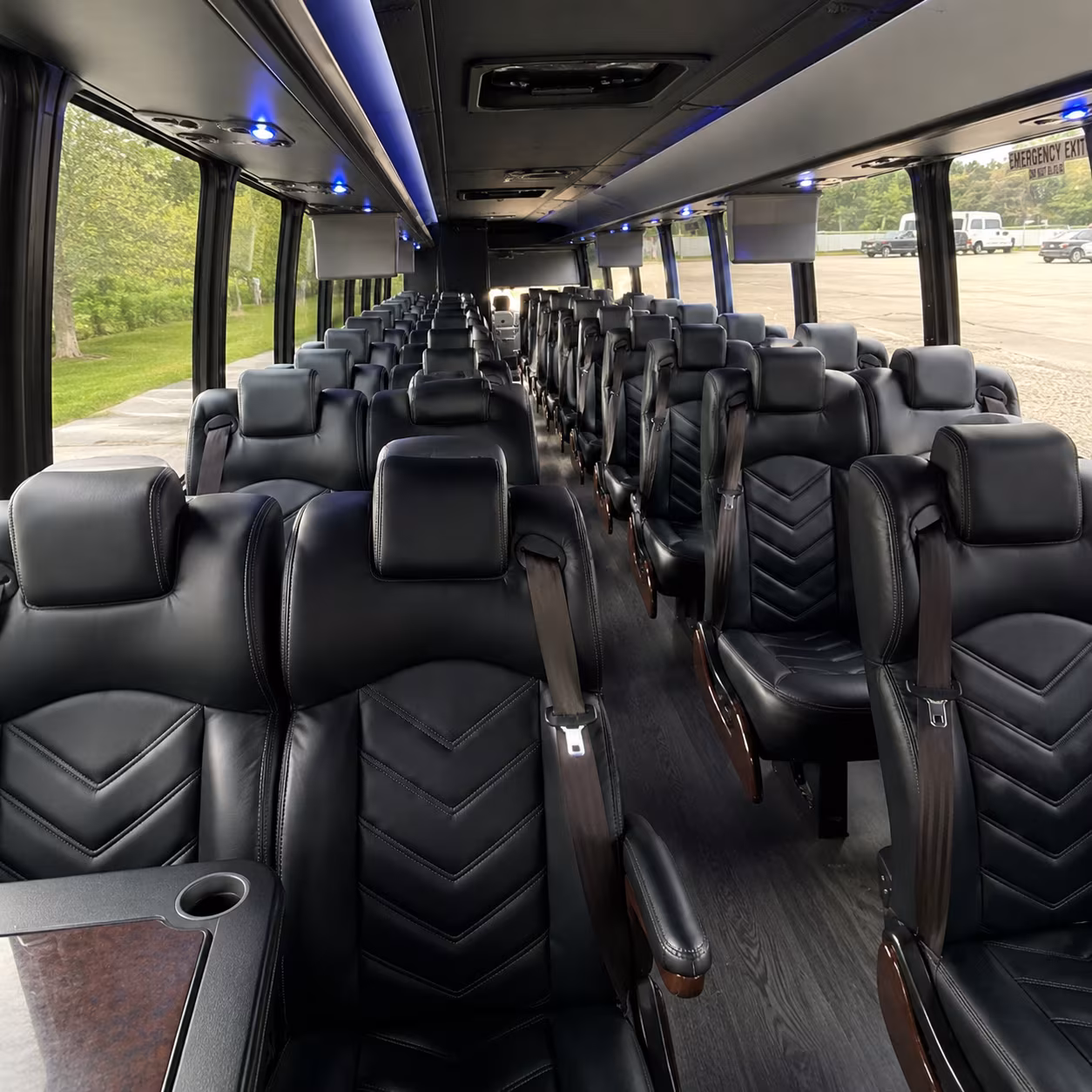 lexington 30 passenger minibus inside