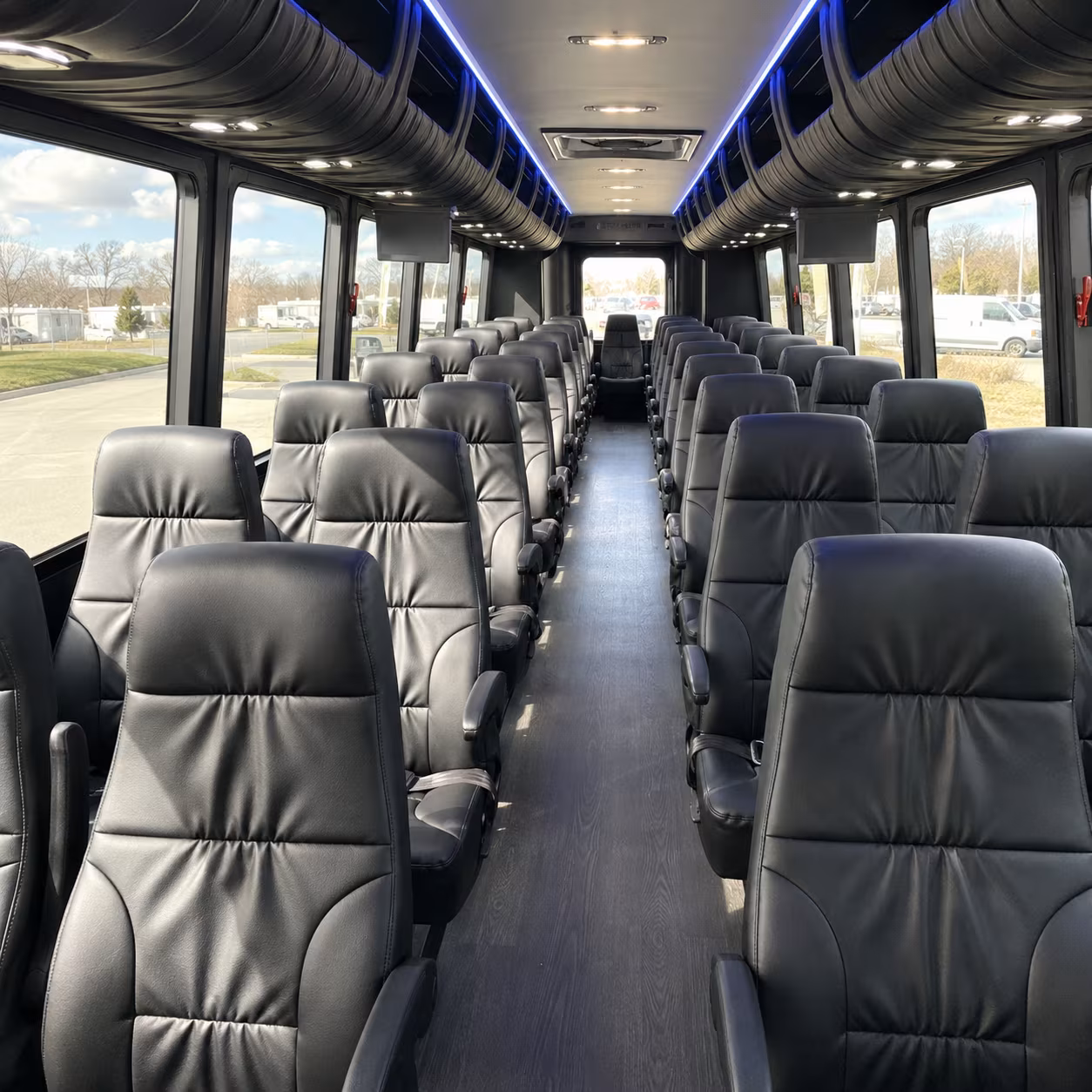 lexington 30 passenger minibus interior