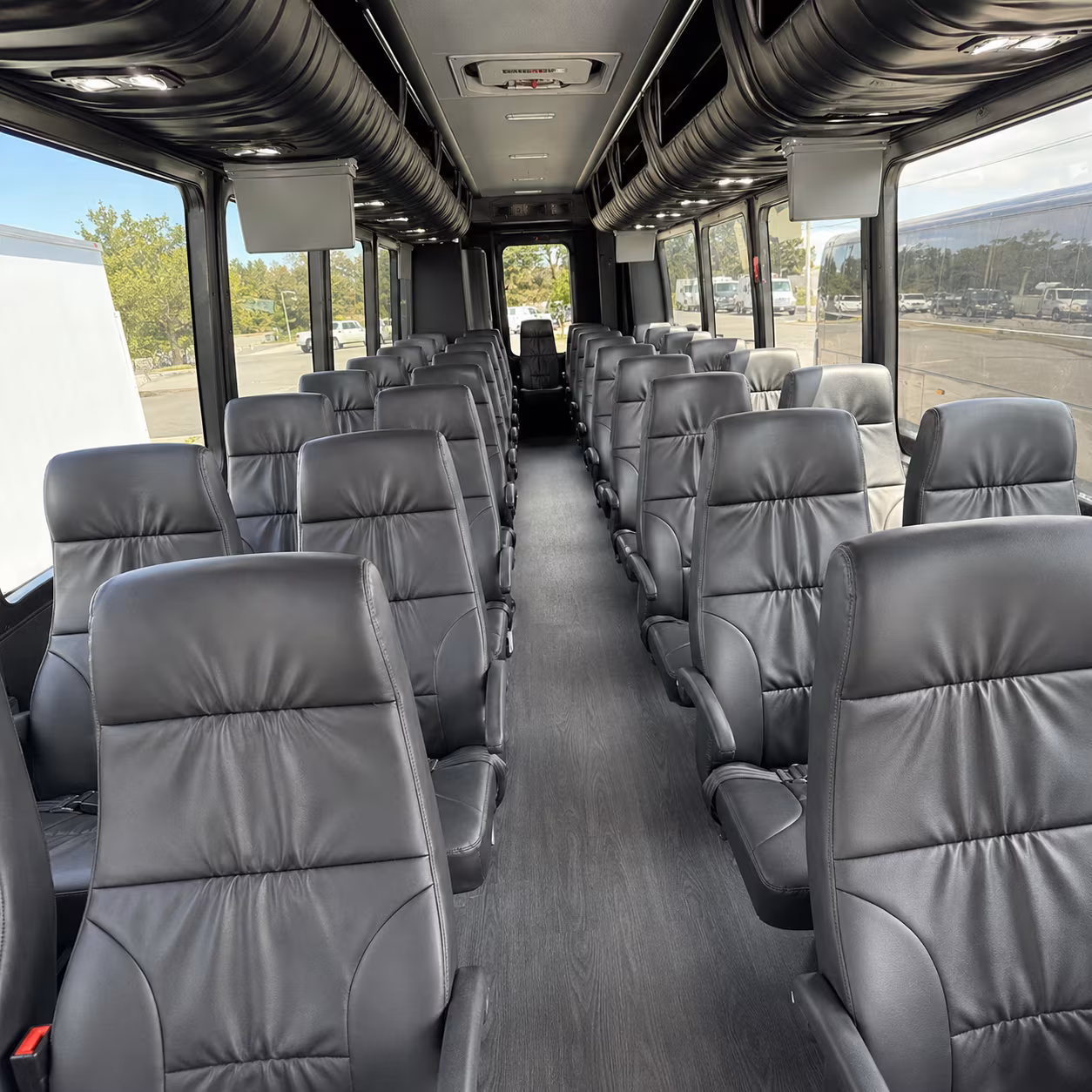 lexington 35 passenger minibus interior