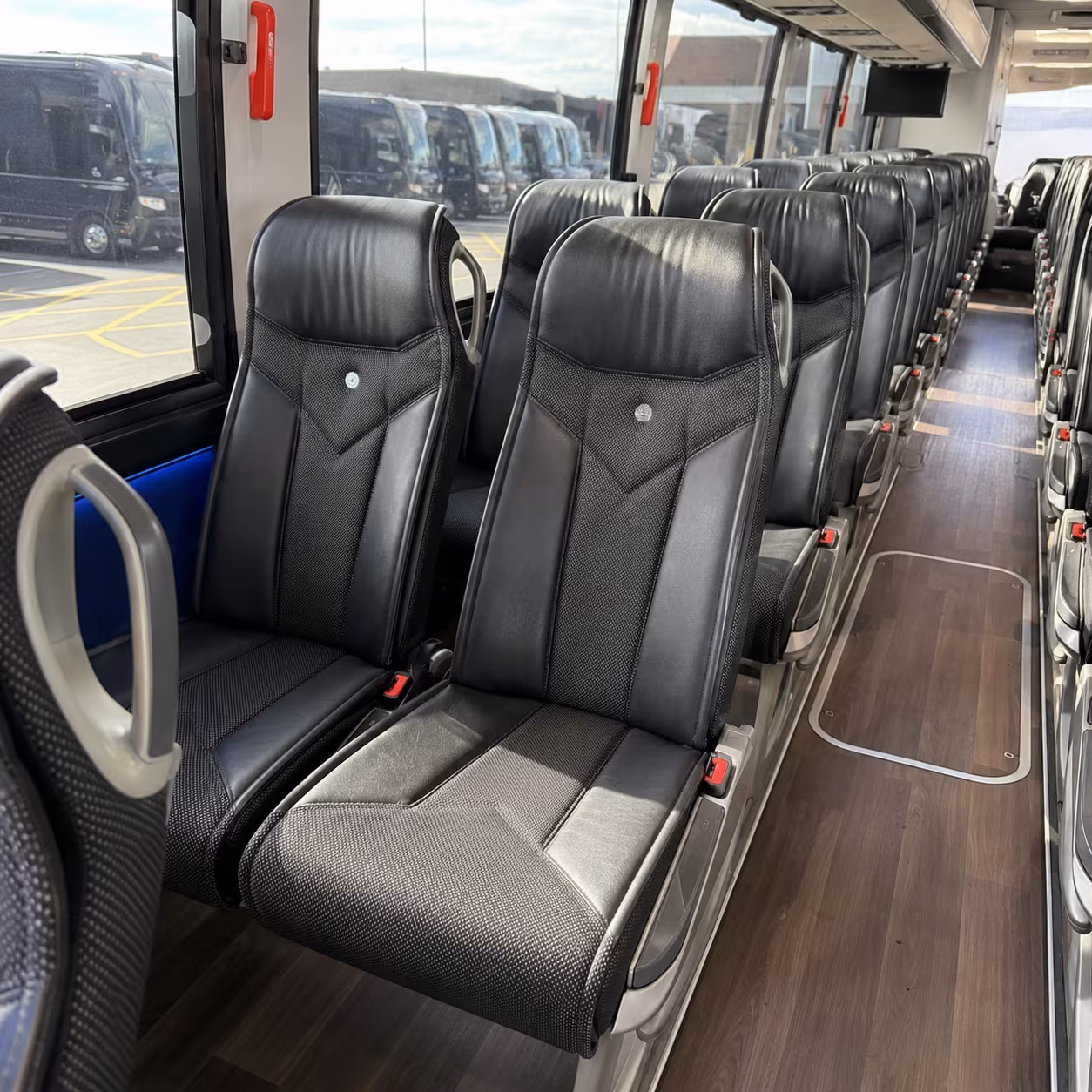 lexington 40 passenger charter bus interior