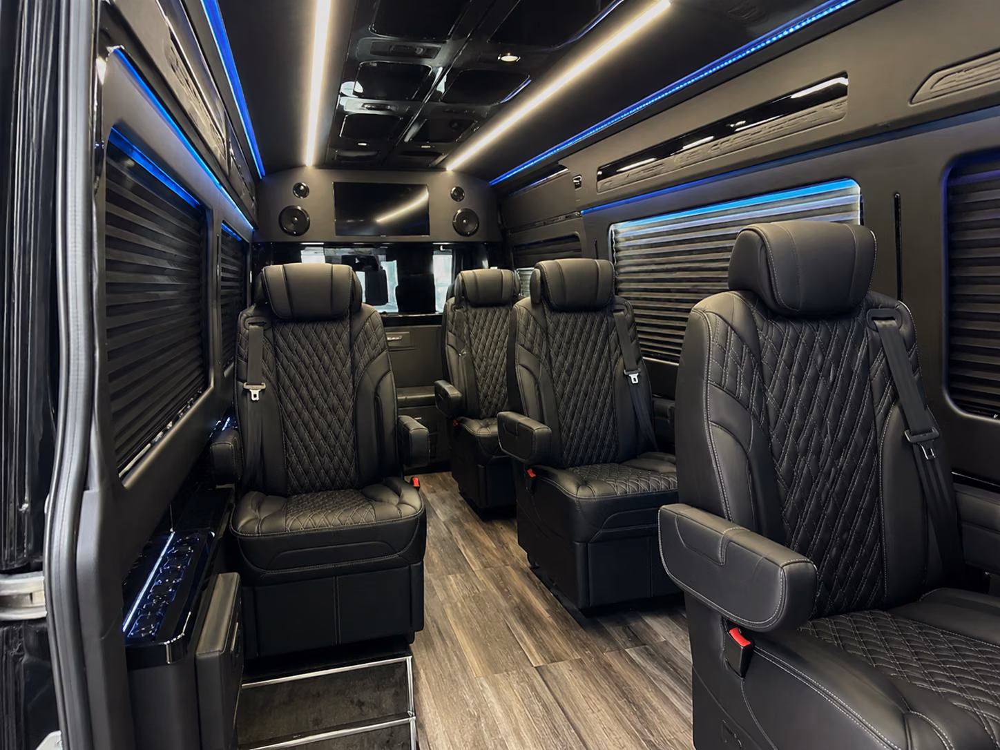 lexington sprinter van with driver inside